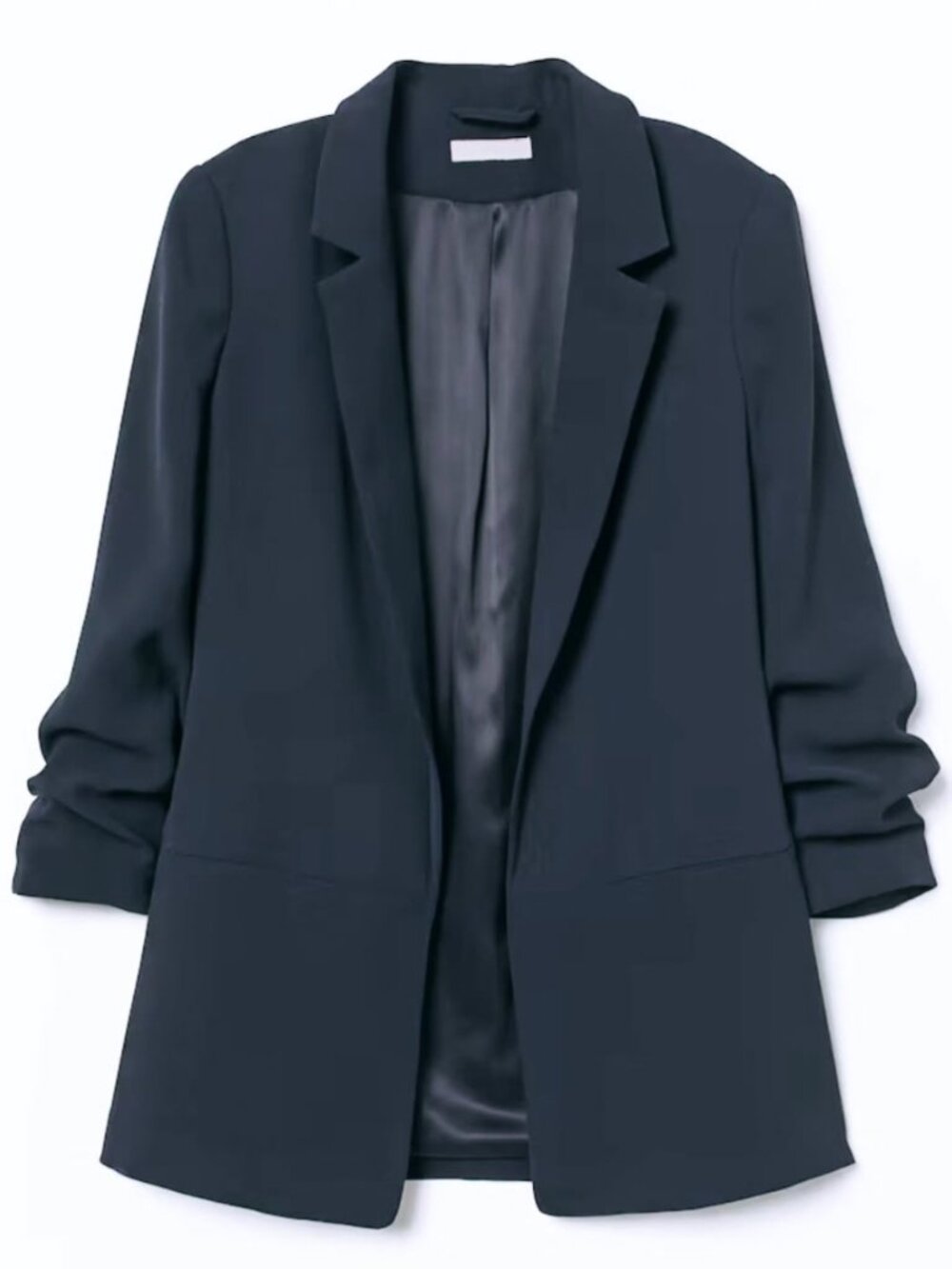 H&M Navy Blue Women's Blazer Suit Jacket Size Large